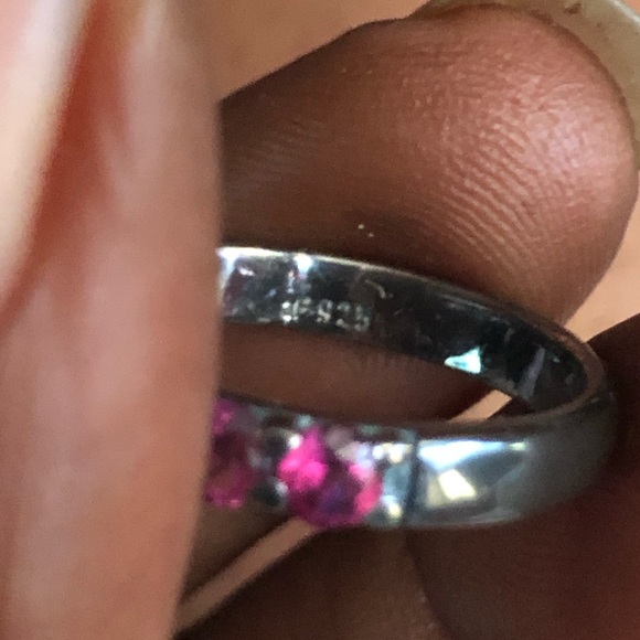 5 silver stack rings - Picture 4 of 6